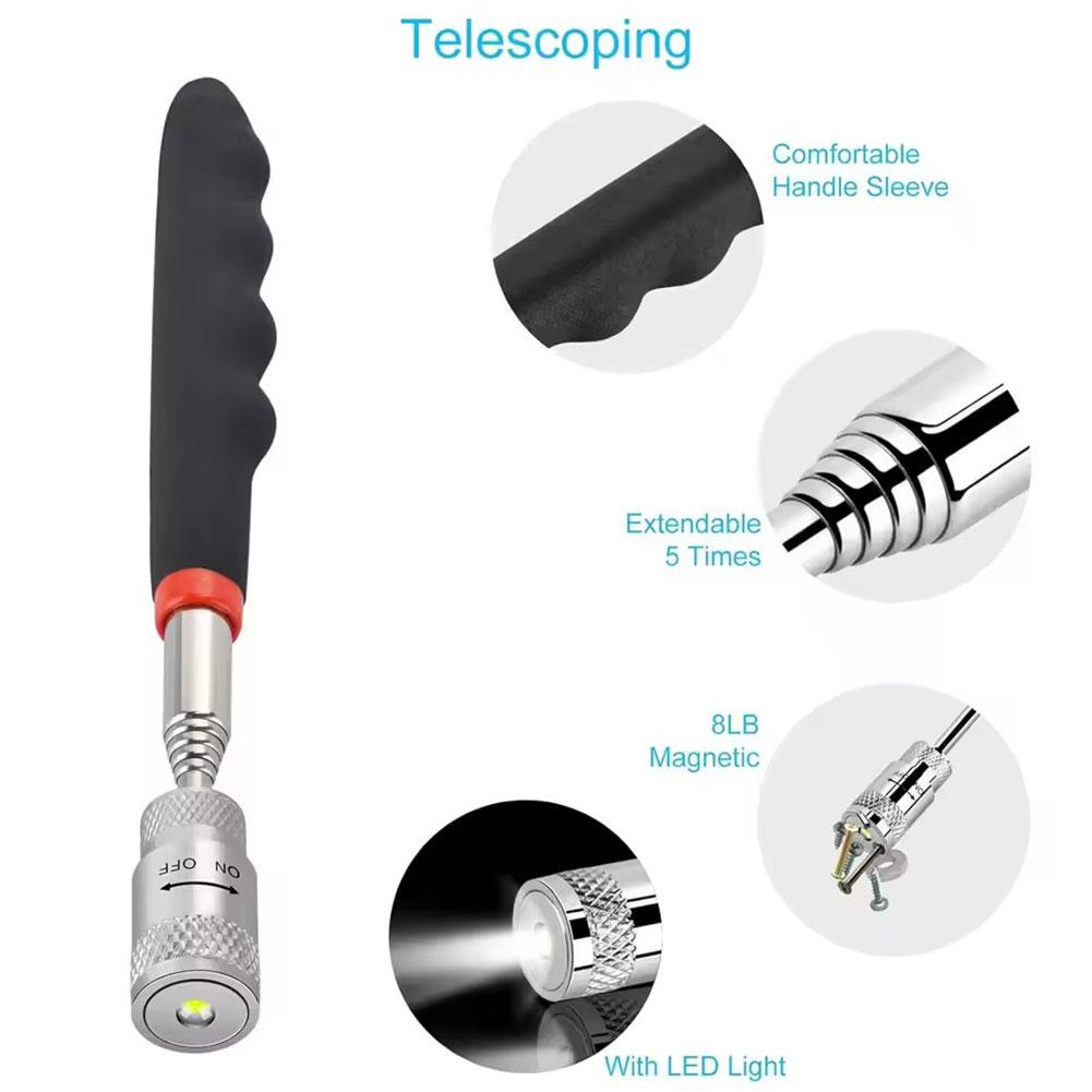 Telescopic Magnetic Pen with L - Fishing Rod Travel recension och pris