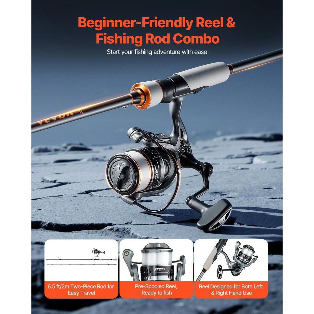 Carbon Fiber Bass Fishing Pole - Fishing Rod Combo recension och pris