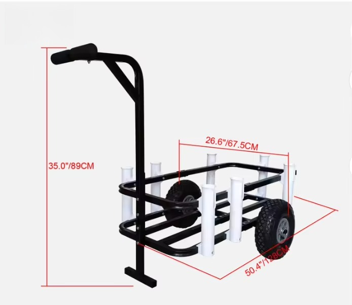 Collapsible Wagon Beach Wagon  - Fishing Rod Holder recension och pris