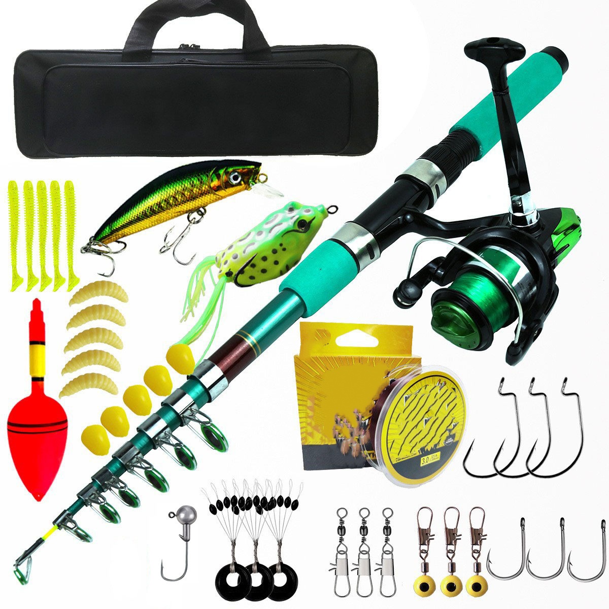 Portable Ultralight Carp Teles - Fishing Rod Combo recension och pris